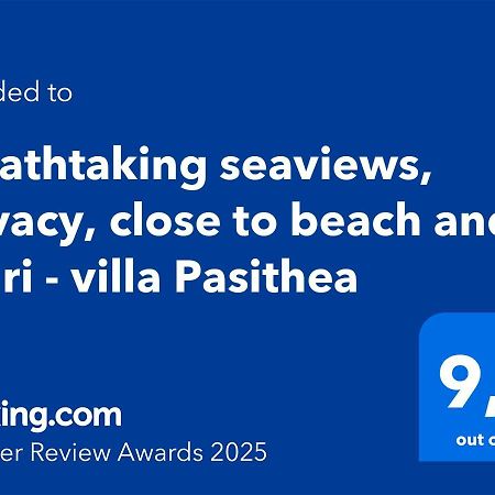Villa Pasithea - Breathtaking Seaviews, Infinity Pool, Privacy, Close To The Beach Nydri  Ngoại thất bức ảnh